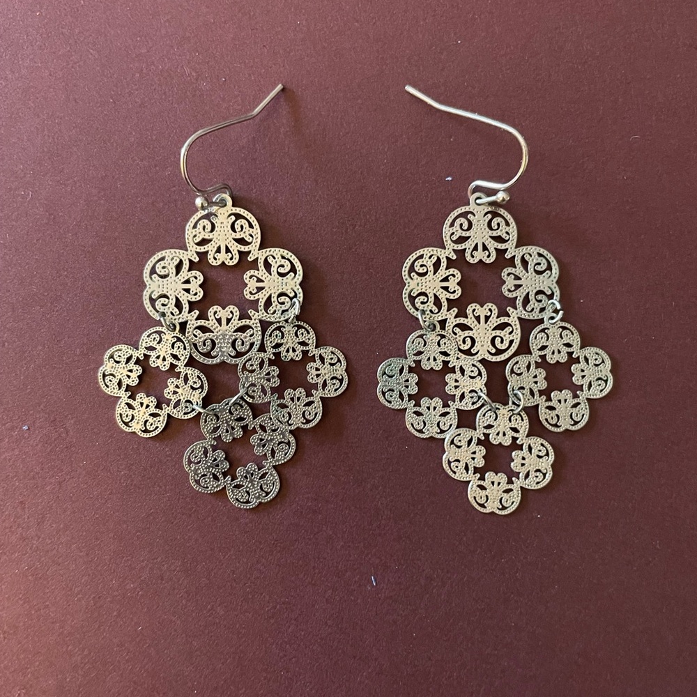 Silver Filagree Earrings